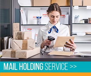 Mail holding service for backpackers